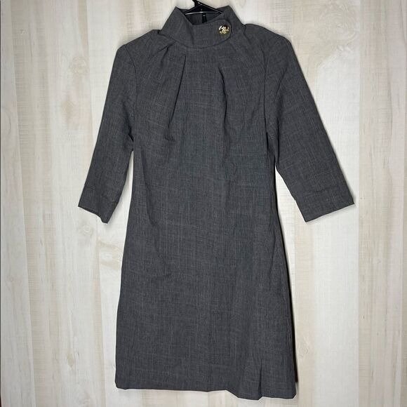 Dioni gray‎ 3/4 sleeve sheath dress, size small - Picture 1 of 16